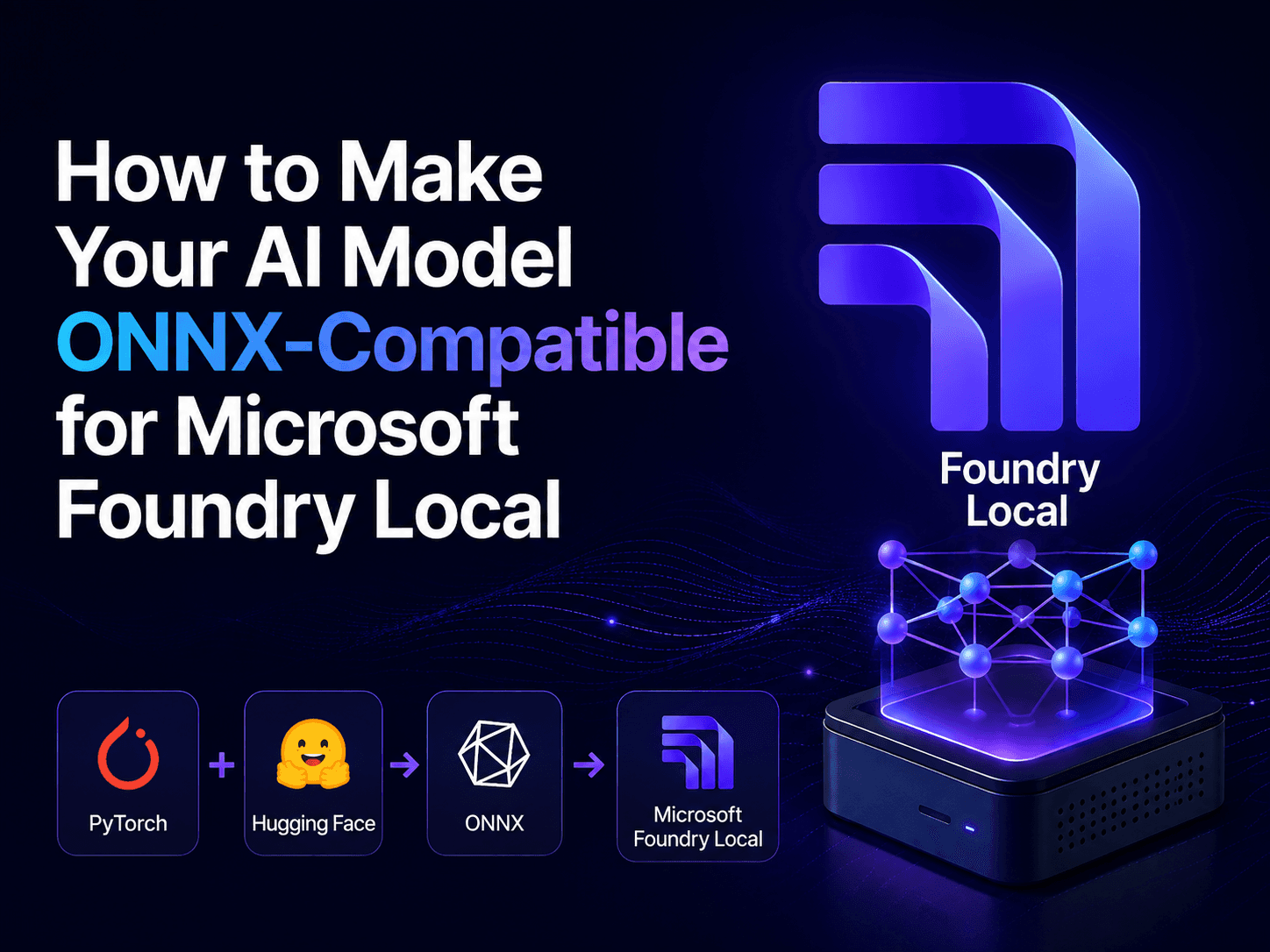 How to Make Your AI Model ONNX-Compatible for Microsoft Foundry Local